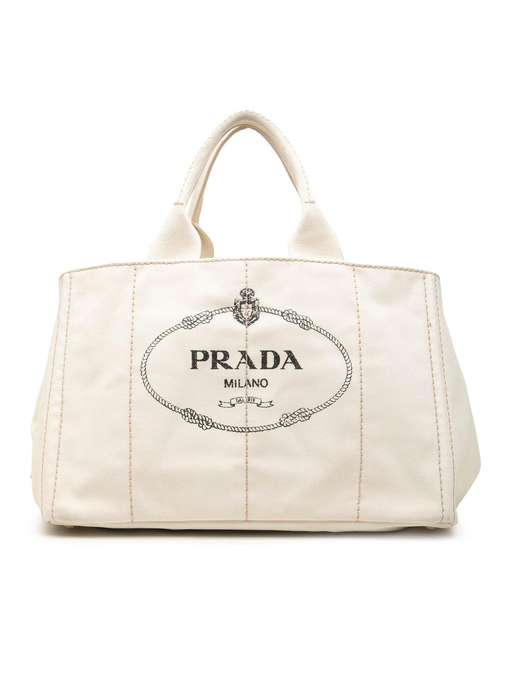 Prada Large Canvas Canapa Logo Tote #361593P43B